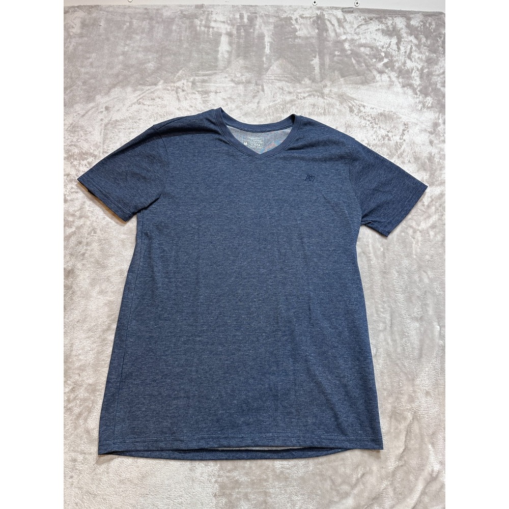 Aeropostale T-Shirt Mens Size Medium Blue Heathered V-Neck Sleepwear Soft Lounge